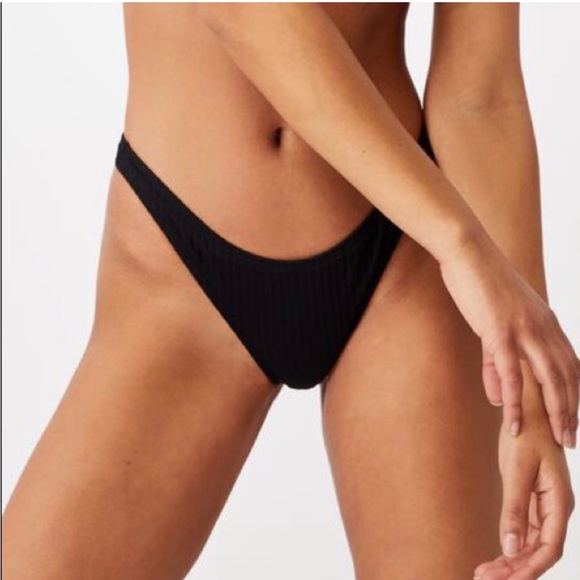 Cotton On Black Ribbed Bikini - Picture 3 of 8